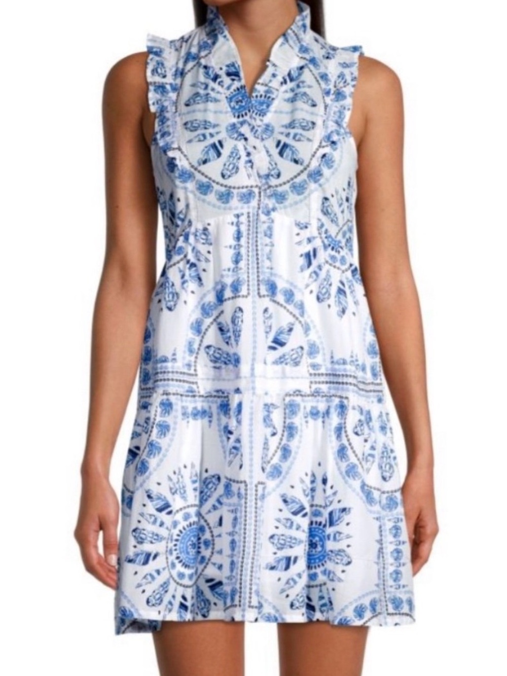 Like NEW! Vineyard Vines beach shell sleeveless shift mini dress coastal beach
